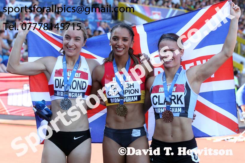Womens 400 metres, 2019 Muller British Championships, Alexander Stadium, Birmingham. Photo: David T. Hewitson/Sports for All Pics